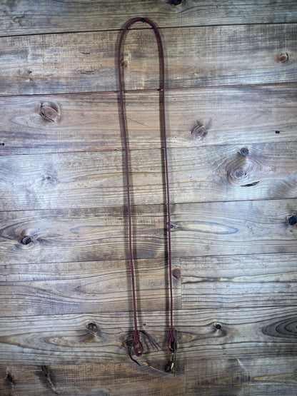 1/2" x 7' Latigo Flat Roping Rein