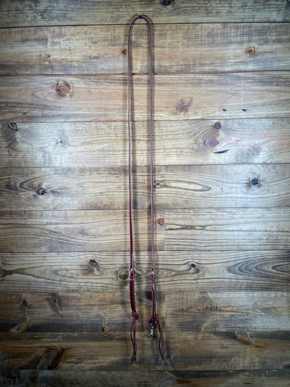 5/8" Latigo Roping Reins O-Rings