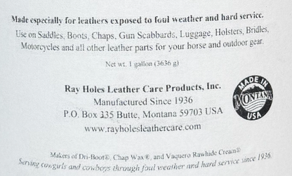 Ray Holes Saddle Butter Gallon Can