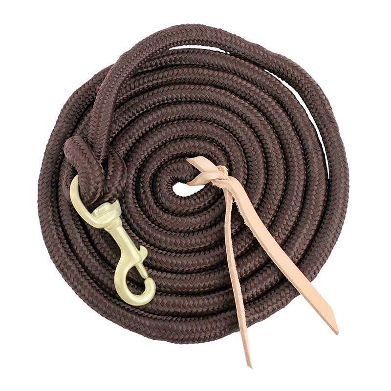 5/8″ Partrade Cowboy Lead w/ Bolt Snap Brown
