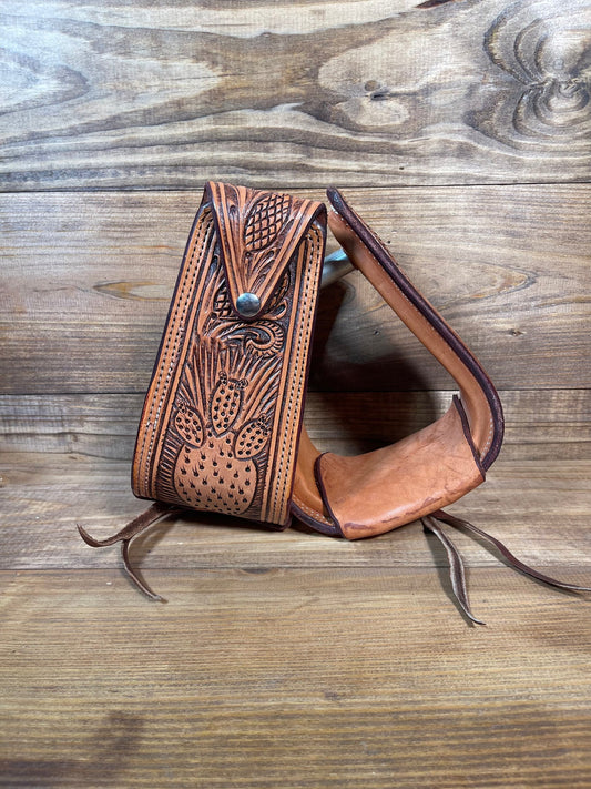Stirrup Tooling Cactus Antique