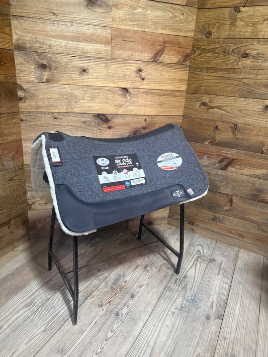 Pro Choice Cowboy Felt Air Ride Pad Deluxe Gray