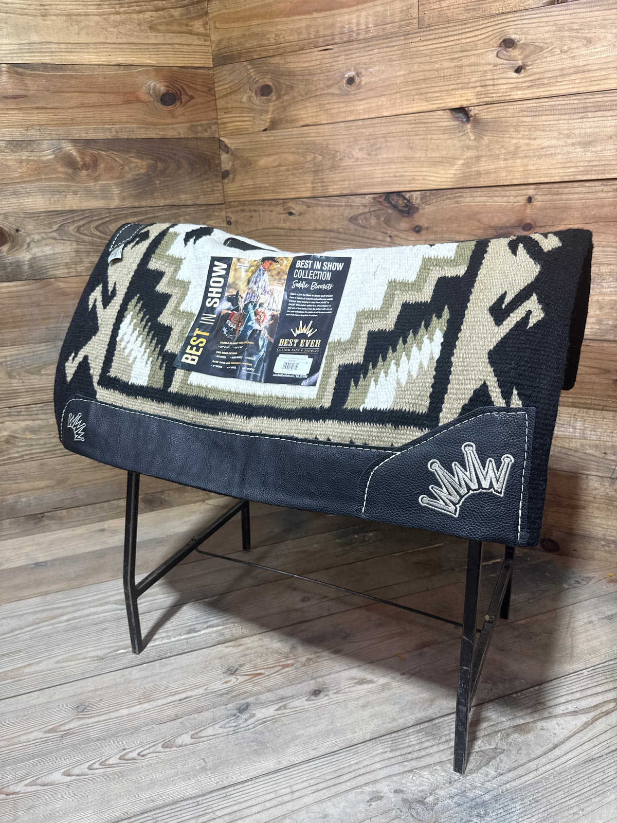 147 34x38" Best Ever 3/4" Haymaker Cream Black Navajo