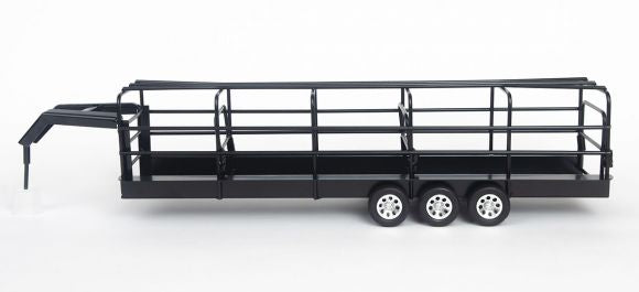 Little Buster's Gooseneck Long Trailer w/ Split Gate- Black