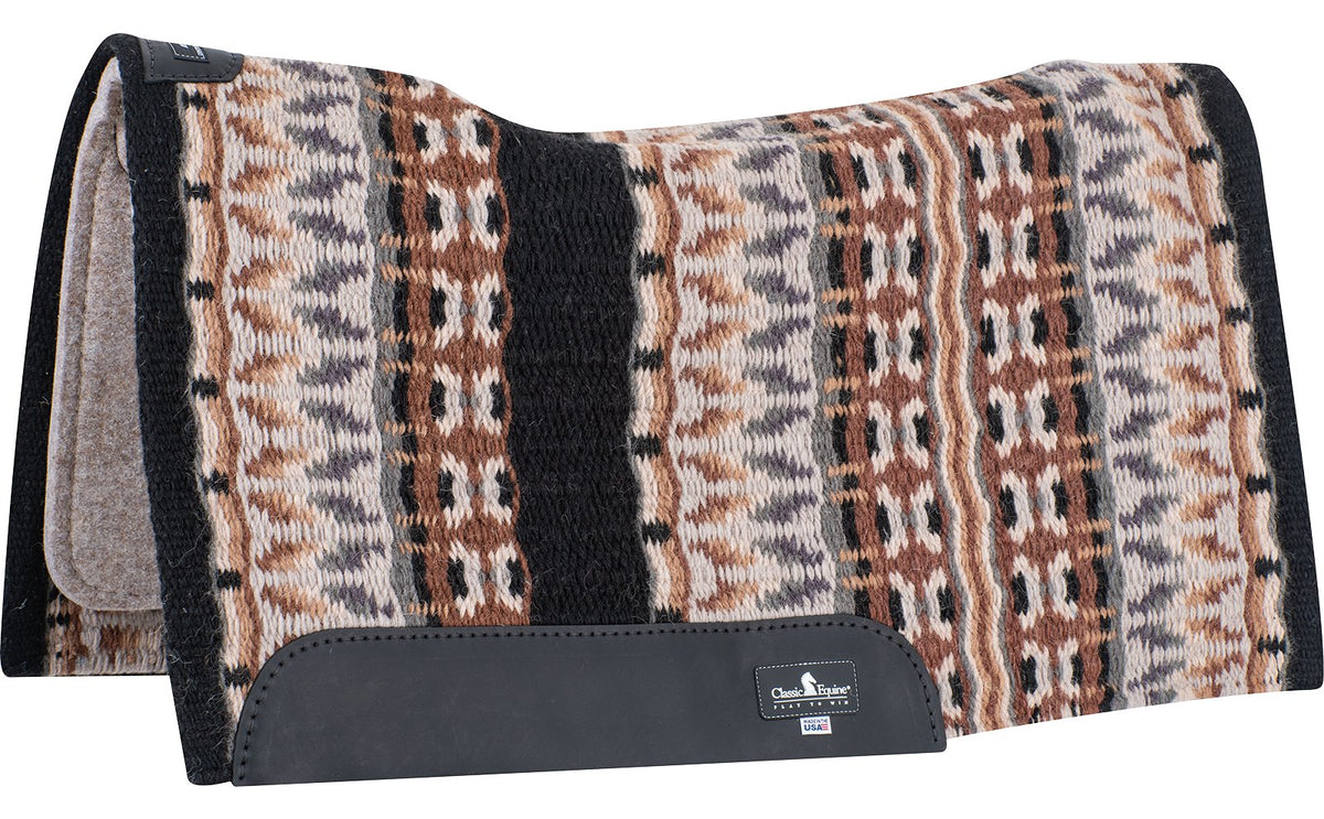 Classic Equine ESP Contour Blanket Top Pad Black Steel Gray