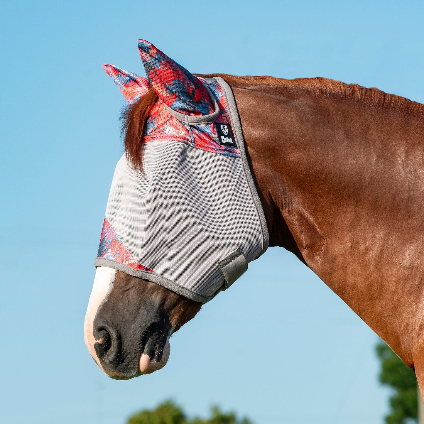 Cashel Crusader Fly Mask w/ Ears Patchwork