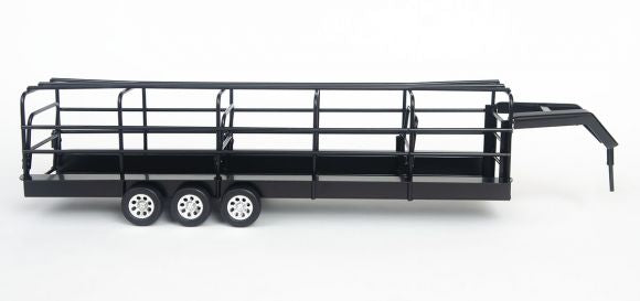 Little Buster's Gooseneck Long Trailer w/ Split Gate- Black