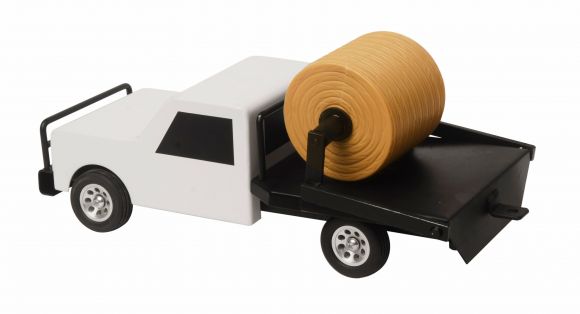 Little Buster's Flatbed Hay Truck- Black/White