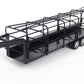 Little Buster's Gooseneck Long Trailer w/ Split Gate- Black