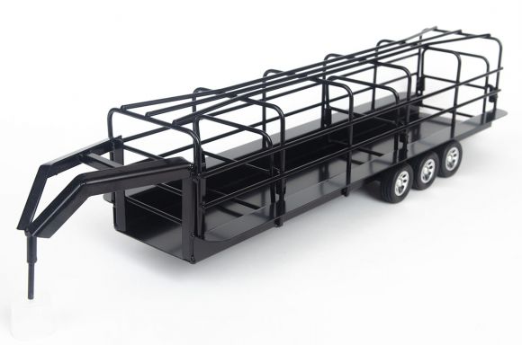 Little Buster's Gooseneck Long Trailer w/ Split Gate- Black