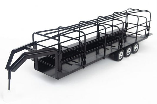 Little Buster's Gooseneck Long Trailer w/ Split Gate- Black