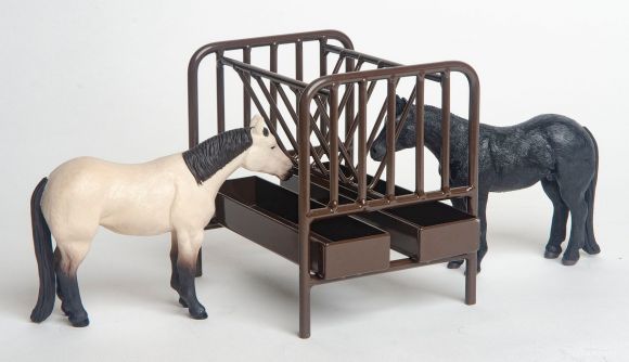 Little Buster's Priefert pasture Horse Feeder- Brown