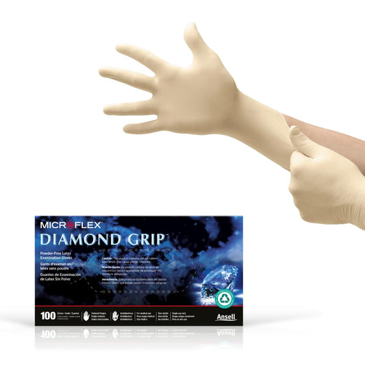 Microflex Diamond Grip Rubber Gloves Size Extra Large
