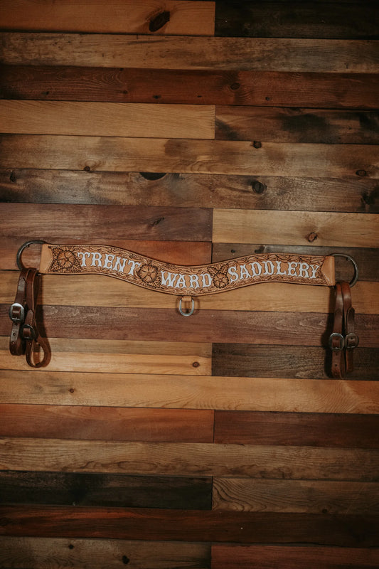 TC05 3" Trent Ward Saddlery Tripping Collar Tooling #4 Antique
