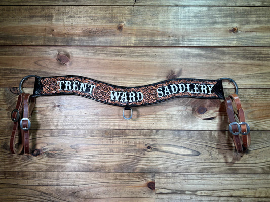 TC23 3" TWS Tripping Breast Collar Tooling #15 Black Dyed