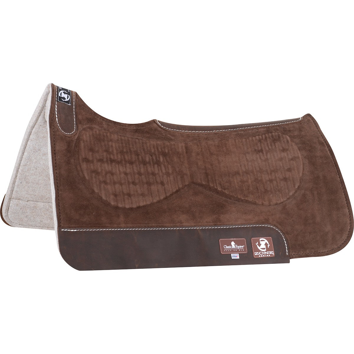 Classic Equine Zone Suede Pad Brown